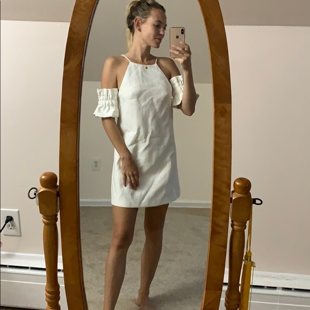 White off the shoulders dress